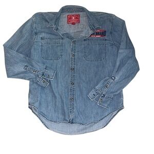 Lucky Brand Western Denim Shirt Clover